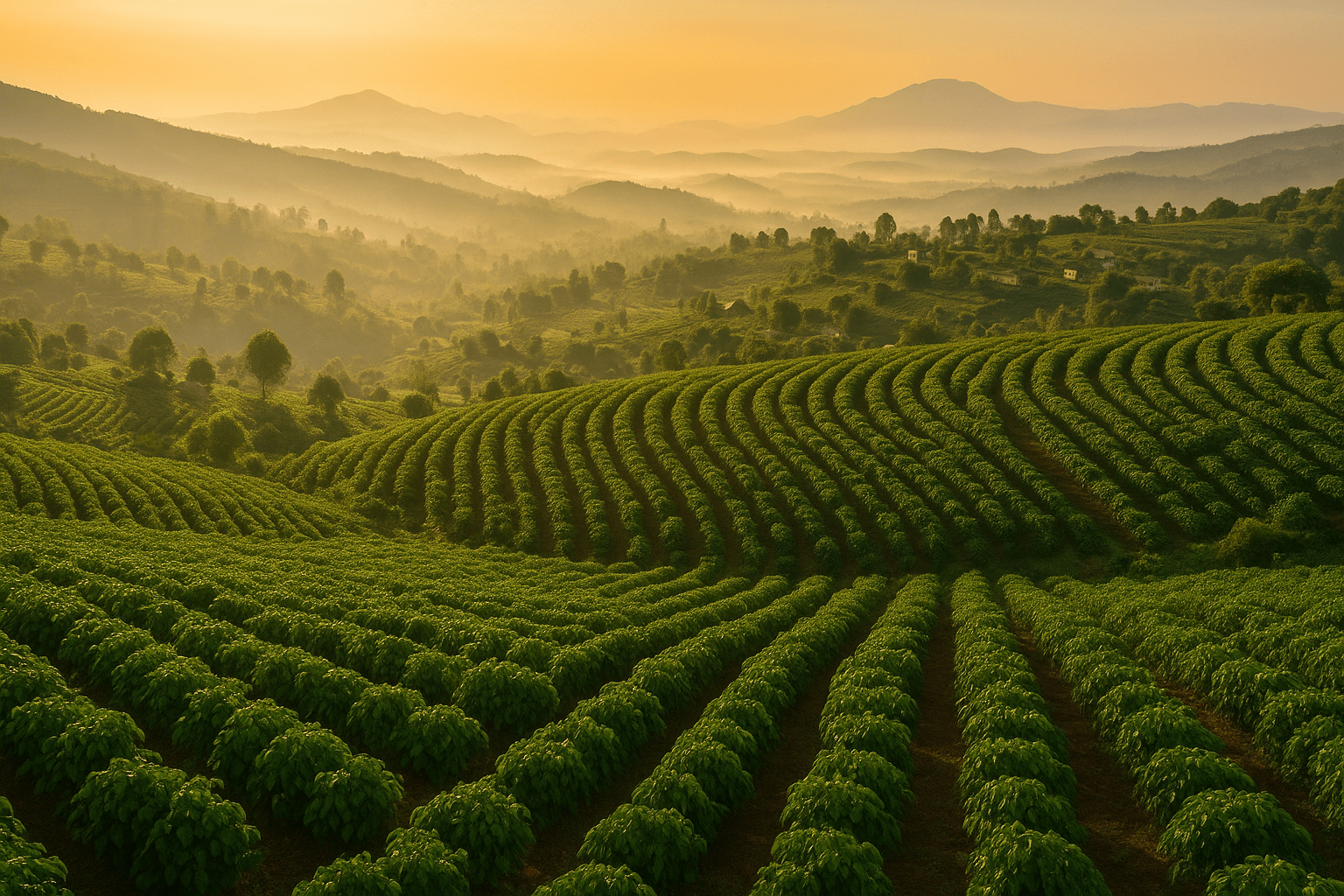 champs thé rwandais afrik tea coffee-